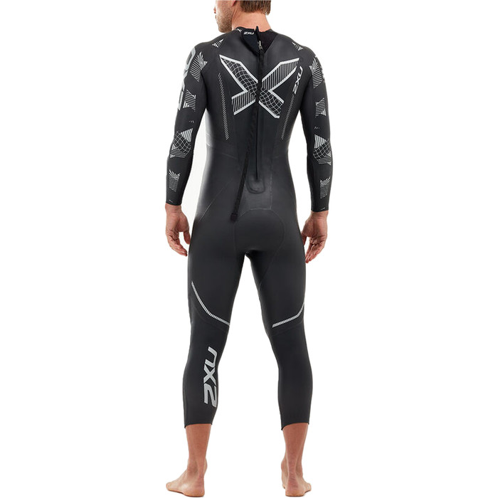 2021 2XU Mens P:2 Propel Triathlon Wetsuit MW4990C - Black / Textural Geo